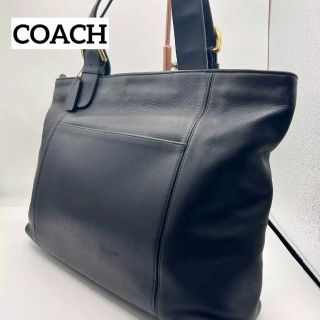 美品　希少　OLD COACH オールレザー　トートバッグ　大容量　茶　4155