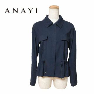 アナイ(ANAYI)のアナイ ANAYI ブルゾン ジャケット スナップボタン 38 紺 ネイビー(ブルゾン)