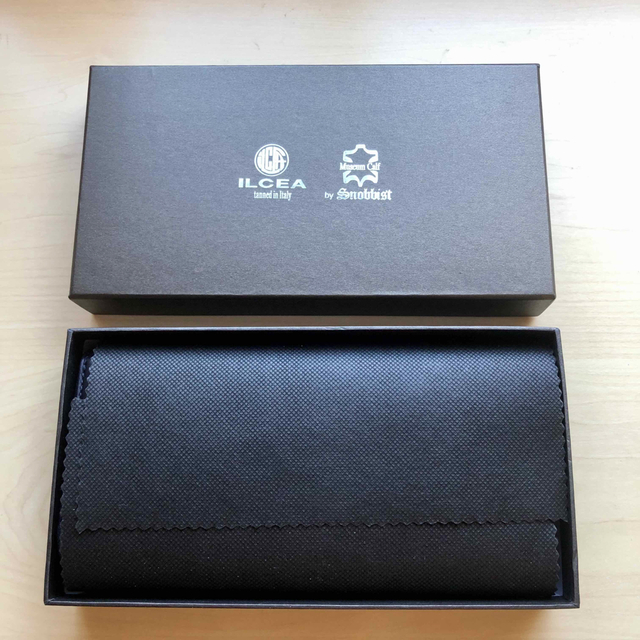 ★新品★イタリア ILCEA社 ミュージアムカーフ レザー ギャルソンウォレット