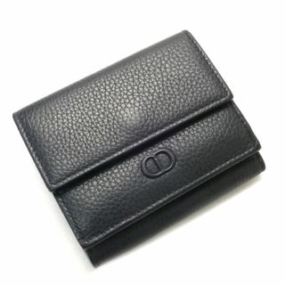 クリスチャンディオール(Christian Dior)のChristian Dior クリスチャンディオール CD Icon 三つ折り財布 ネイビー 2ESBC110CDI レディース【中古】(財布)