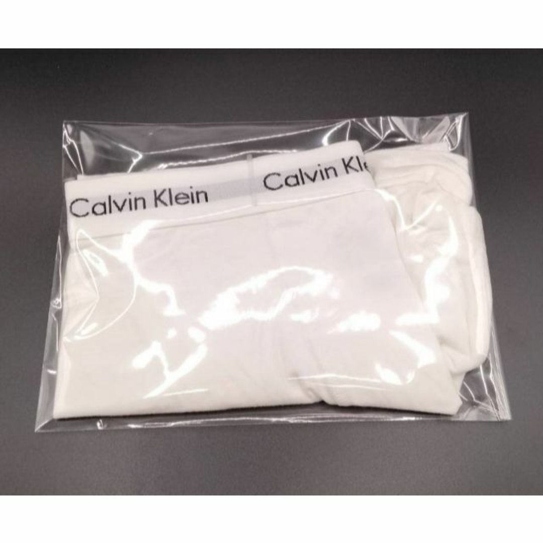 Calvin Klein(カルバンクライン)の【Ｍサイズ】カルバンクライン コットンストレッチ ボクサーパンツ ホワイト 1枚 メンズのアンダーウェア(ボクサーパンツ)の商品写真