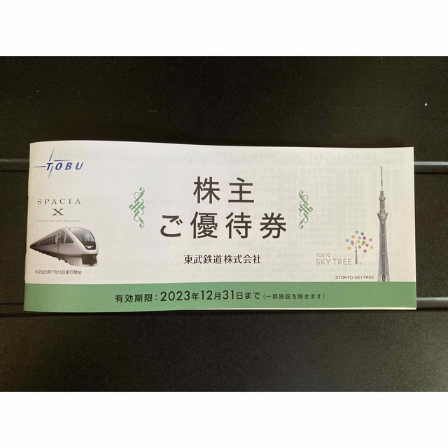 東武鉄道株式会社　株主優待券 チケットの施設利用券(遊園地/テーマパーク)の商品写真