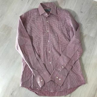 エトロ(ETRO)のETRO 長袖シャツ レッド　チェック(シャツ/ブラウス(長袖/七分))