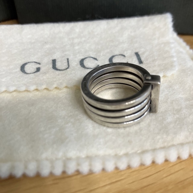 グッチ 指輪 リング 4連フープ 4hoop 銀 シルバー 925 silver