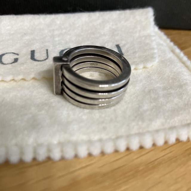 グッチ 指輪 リング 4連フープ 4hoop 銀 シルバー 925 silver