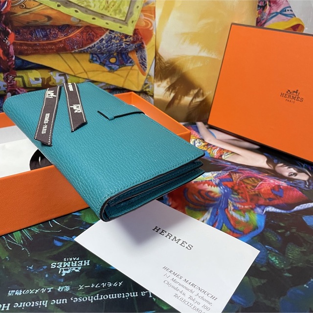 【正規品】HERMES 極美品✨エルメス 『べアン』スフレ長財布 2017年購入