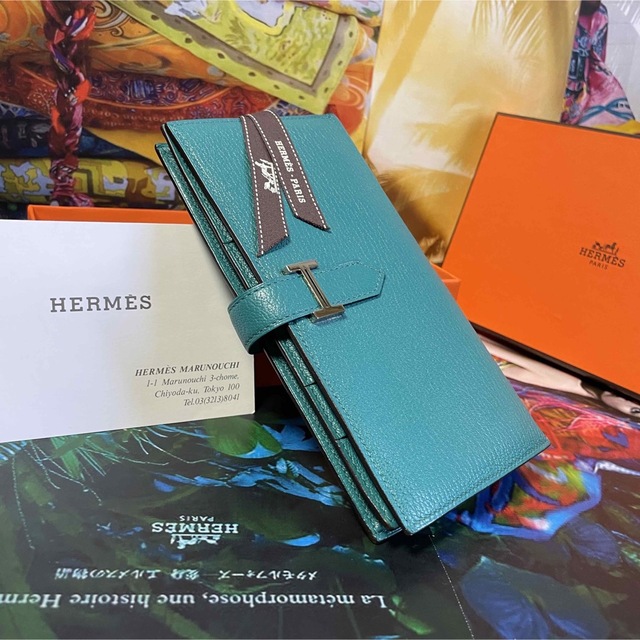 【正規品】HERMES 極美品✨エルメス 『べアン』スフレ長財布 2017年購入