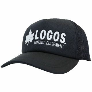 ロゴス(LOGOS)のLOGOS ロゴス メッシュキャップ トラッカー3Dサイズ調節可能 ブラック新品(キャップ)