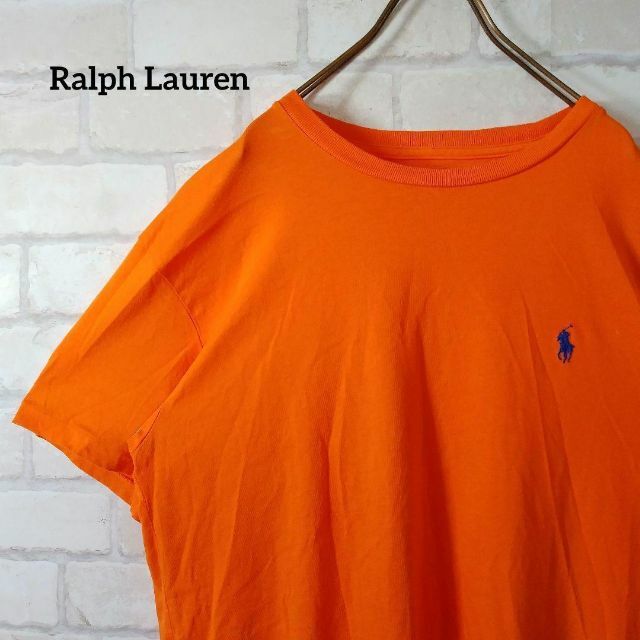 Ralph Lauren(ラルフローレン)のPolo Ralph Lauren ワンポイント ロゴ 刺繍 M相当 メンズのトップス(Tシャツ/カットソー(半袖/袖なし))の商品写真