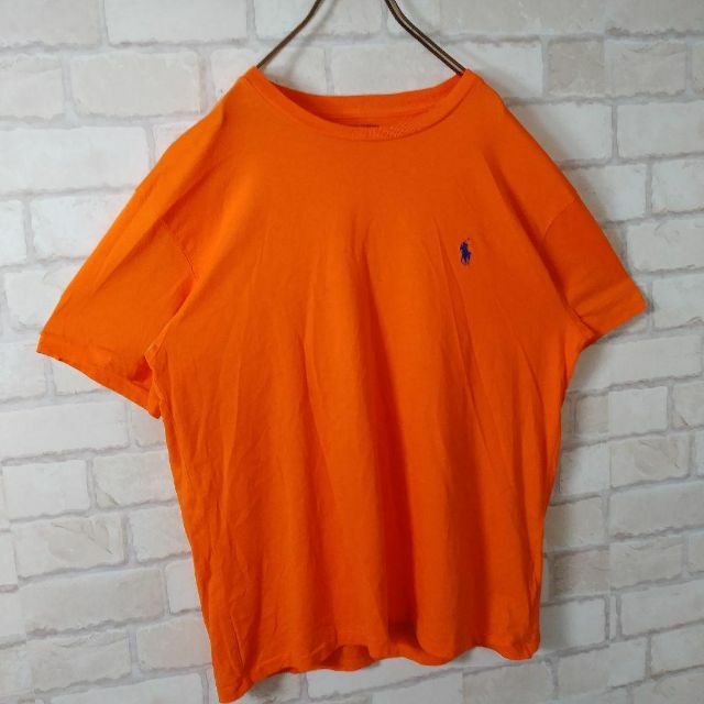 Ralph Lauren(ラルフローレン)のPolo Ralph Lauren ワンポイント ロゴ 刺繍 M相当 メンズのトップス(Tシャツ/カットソー(半袖/袖なし))の商品写真