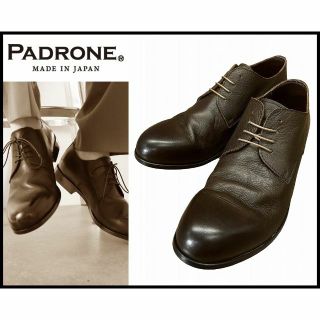 パドローネ(PADRONE)ののぶ様専用　未使用保管品 パドローネ ダービー プレーントゥ レザー シューズ(ドレス/ビジネス)