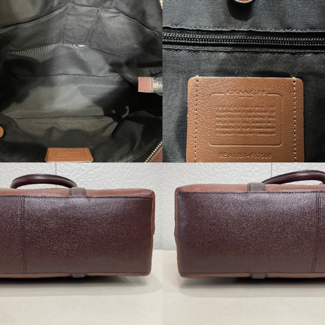 良品】定価9.6万円 コーチ メンテ済み ビジネス レザー バッグ 138