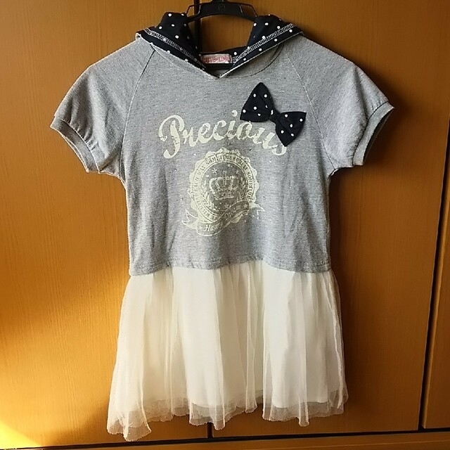 パーカーワンピース140cm キッズ/ベビー/マタニティのキッズ服女の子用(90cm~)(ワンピース)の商品写真