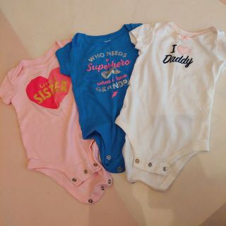 カーターズ(carter's)の女の子 carter’sロンパース 3枚セット(ロンパース)