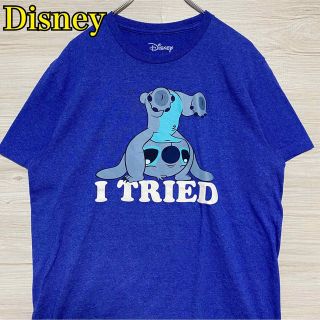 ディズニー(Disney)の【希少デザイン】Disney ディズニー　スティッチ　Tシャツ　海外輸入　一点物(Tシャツ/カットソー(半袖/袖なし))