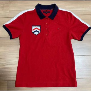 トミーヒルフィガー(TOMMY HILFIGER)のTOMMY HILFIGER トミーヒルフィガー　半袖ポロシャツ　M レディース(ウエア)