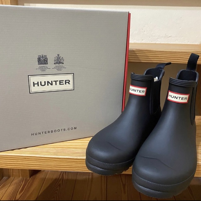 HUNTER(ハンター)の値下げ不可　25cm ハンター　チェルシー　レインブーツ 雨靴　ブーツ　ショート レディースの靴/シューズ(レインブーツ/長靴)の商品写真