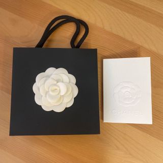 シャネル(CHANEL)のCHANEL ショッパー カメリア付きミニ サイズ メッセージカードケース付き(ショップ袋)