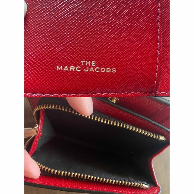 MARC JACOBS マークジェイコブス 二つ折り財布 財布  赤黒 ほぼ新品