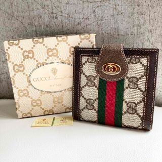 Gucci - GUCCI オールドグッチ シェリーライン GGスプリーム 二つ折り