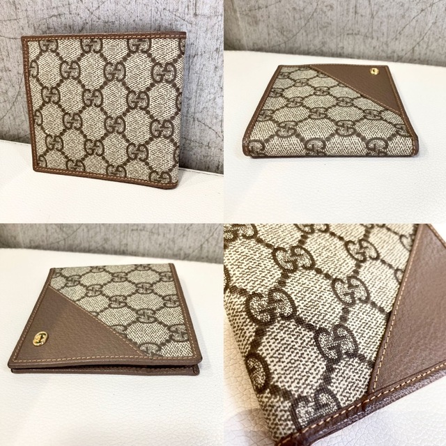 Gucci - GUCCI オールドグッチ GGスプリーム 二つ折り財布 新品未使用