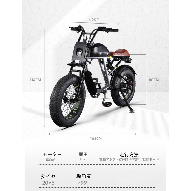 日本初上陸 新型 電動アシスト自転車 電動自転車 アシスト自転車 ワゴン車入れ スポーツ/アウトドアの自転車(自転車本体)の商品写真