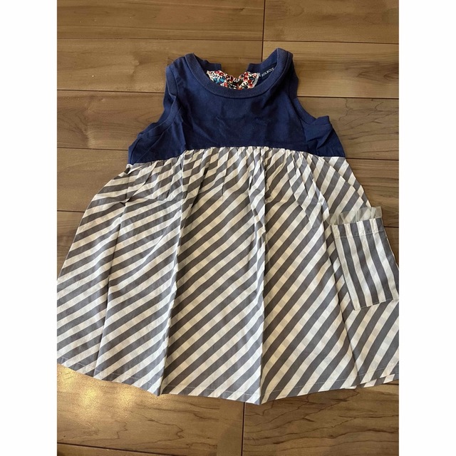 SOLBOIS ソルボワ　ノースリーブ　チュニック　ストライプ　　120cm キッズ/ベビー/マタニティのキッズ服女の子用(90cm~)(Tシャツ/カットソー)の商品写真