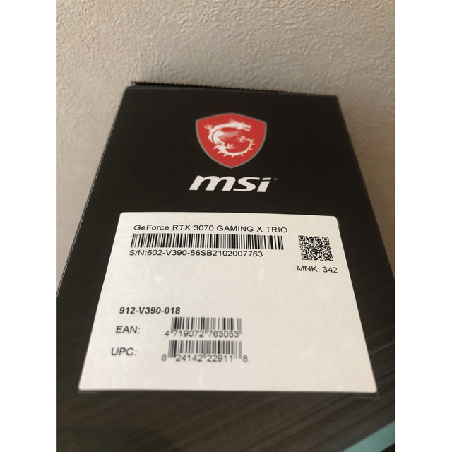 MSI  GeForce RTX 3070 GAMING X TRIO スマホ/家電/カメラのPC/タブレット(PCパーツ)の商品写真