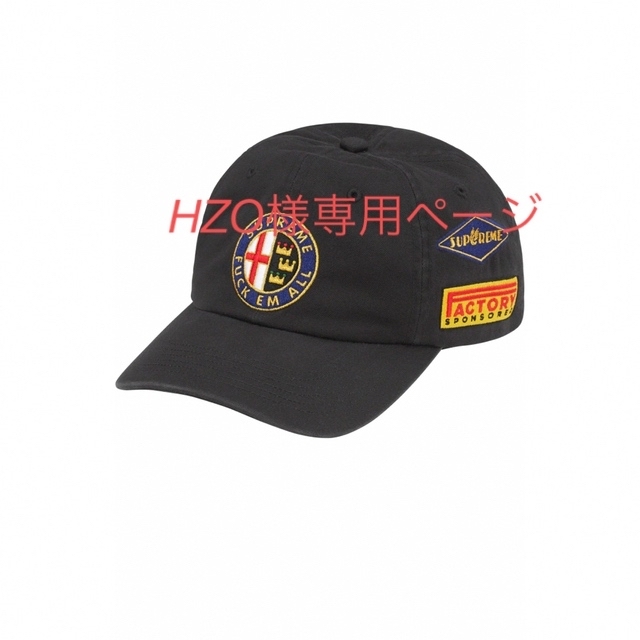 Supreme(シュプリーム)のシュプリーム　Racing 6-Panel　ブラック メンズの帽子(キャップ)の商品写真