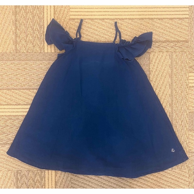 PETIT BATEAU(プチバトー)のプチバトー　リネン　ワンピース　8ans 128cm キッズ/ベビー/マタニティのキッズ服女の子用(90cm~)(ワンピース)の商品写真