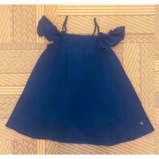 プチバトー(PETIT BATEAU)のプチバトー　リネン　ワンピース　8ans 128cm(ワンピース)