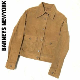 バーニーズニューヨーク(BARNEYS NEW YORK)のバーニーズニューヨーク　レザージャケット　ブラウン　38　美品　ゴートレザー(その他)