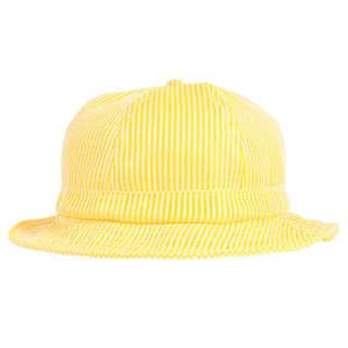 シュプリーム(Supreme)のSupreme シュプリーム ハット サイズ:M/L 22SS ストライプ メッシュ ベルハット Stripe Mesh Bell Hat イエロー ホワイト 帽子 ブランド 【メンズ】【中古】【美品】(ハット)