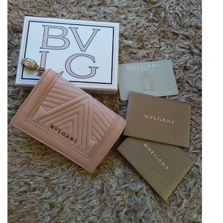 BVLGARI - BVLGARI　ブルガリ　セルペンティ　キルティング　ピンク　カードケース　美品