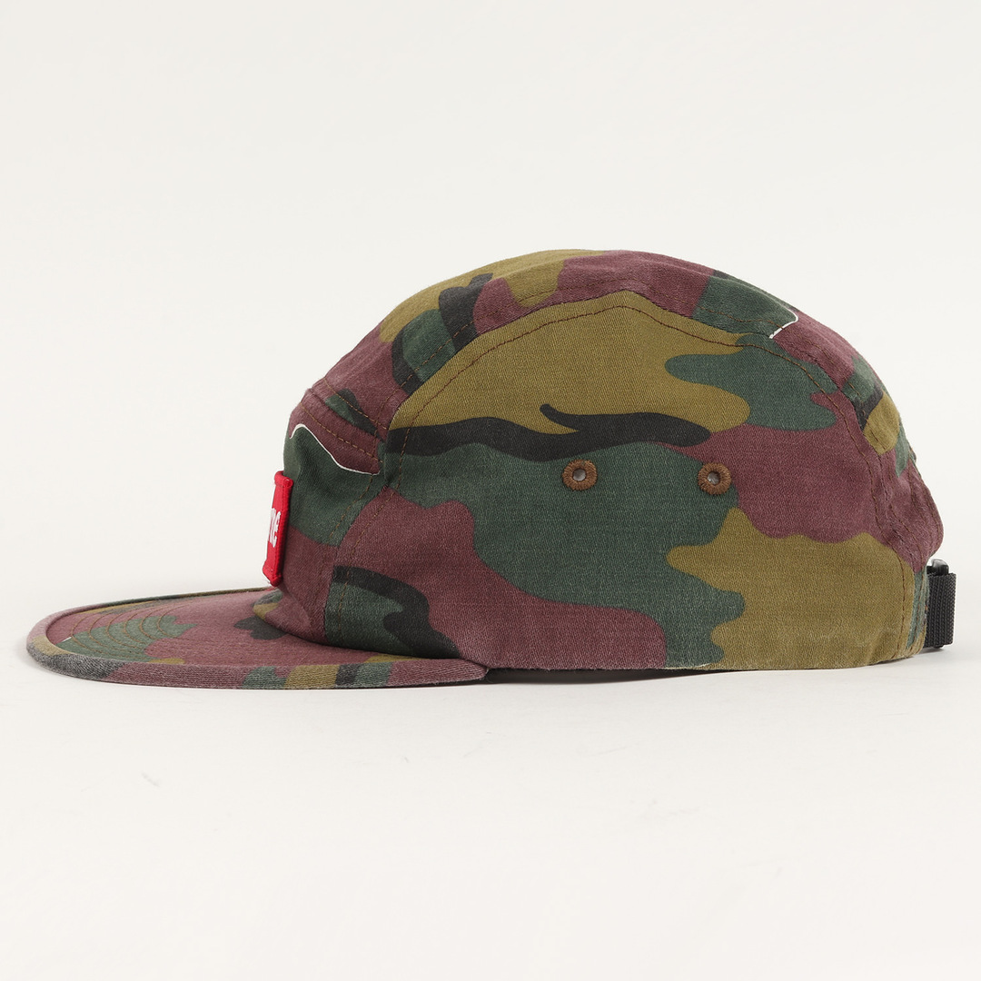 Supreme シュプリーム キャップ 18SS ジグソーカモ バックサテン BOXロゴ ミリタリー キャンプキャップ Military Camp  Cap カモ 迷彩 【メンズ】【中古】