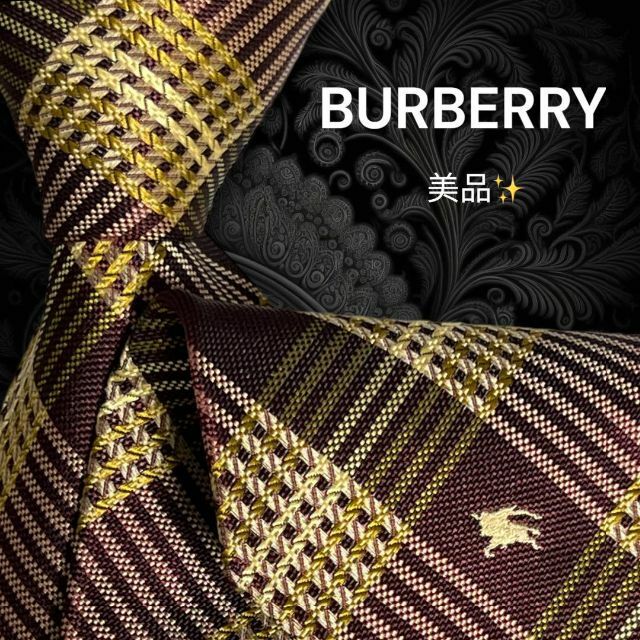 美品 バーバリー Burberry ネクタイ ペイズリー 早い者勝ち