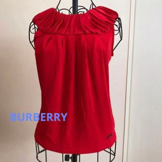 BURBERRY バーバリー ブラックレーベル カットソー　赤(Tシャツ/カットソー(半袖/袖なし))