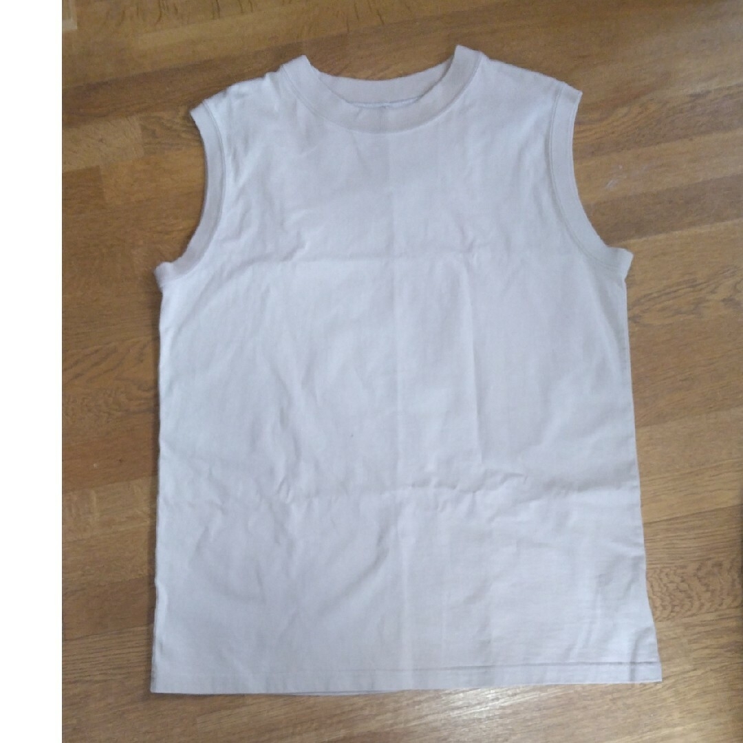 Drawer(ドゥロワー)のMACHATT マチャット　 カットソータンク　ベージュ レディースのトップス(Tシャツ(半袖/袖なし))の商品写真
