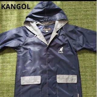 KANGOL - KANGOL　レインコート　140A　濃紺×ギンガムチェック　ナイロン100%