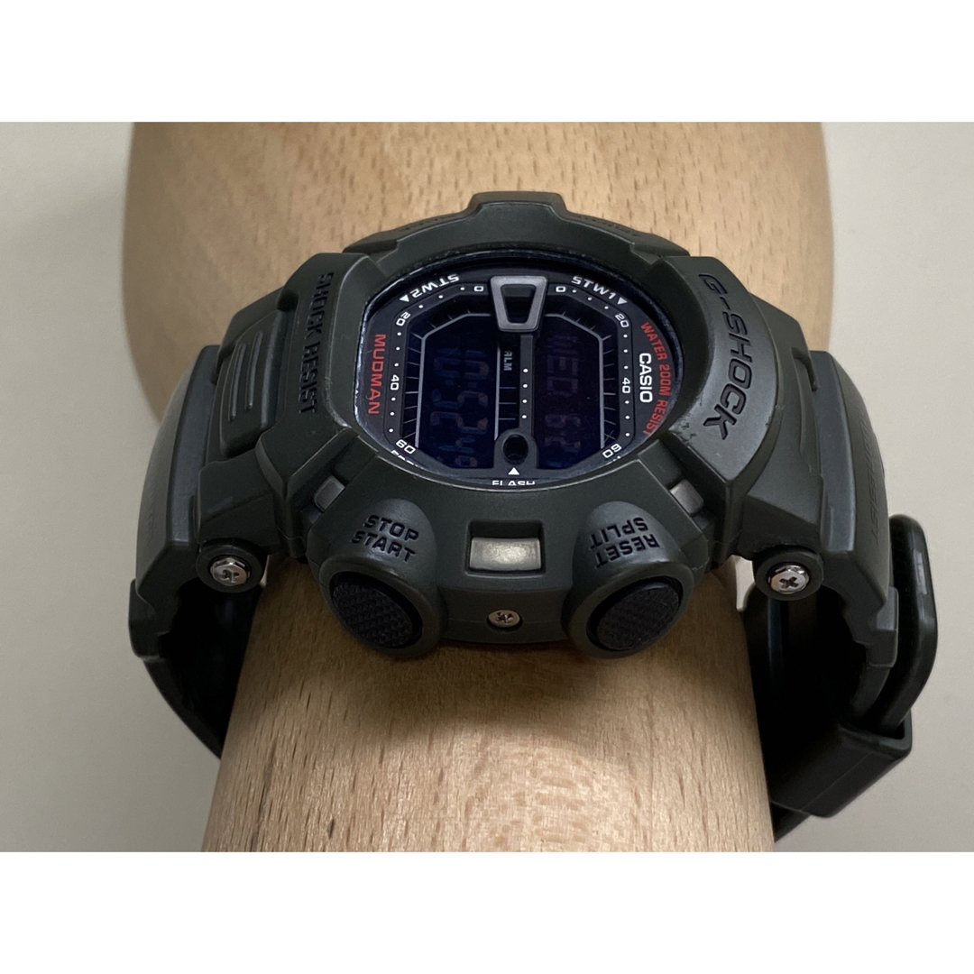 G-SHOCK/アーミーグリーン/マッドマン/ミリタリー/G-9000/反転液晶