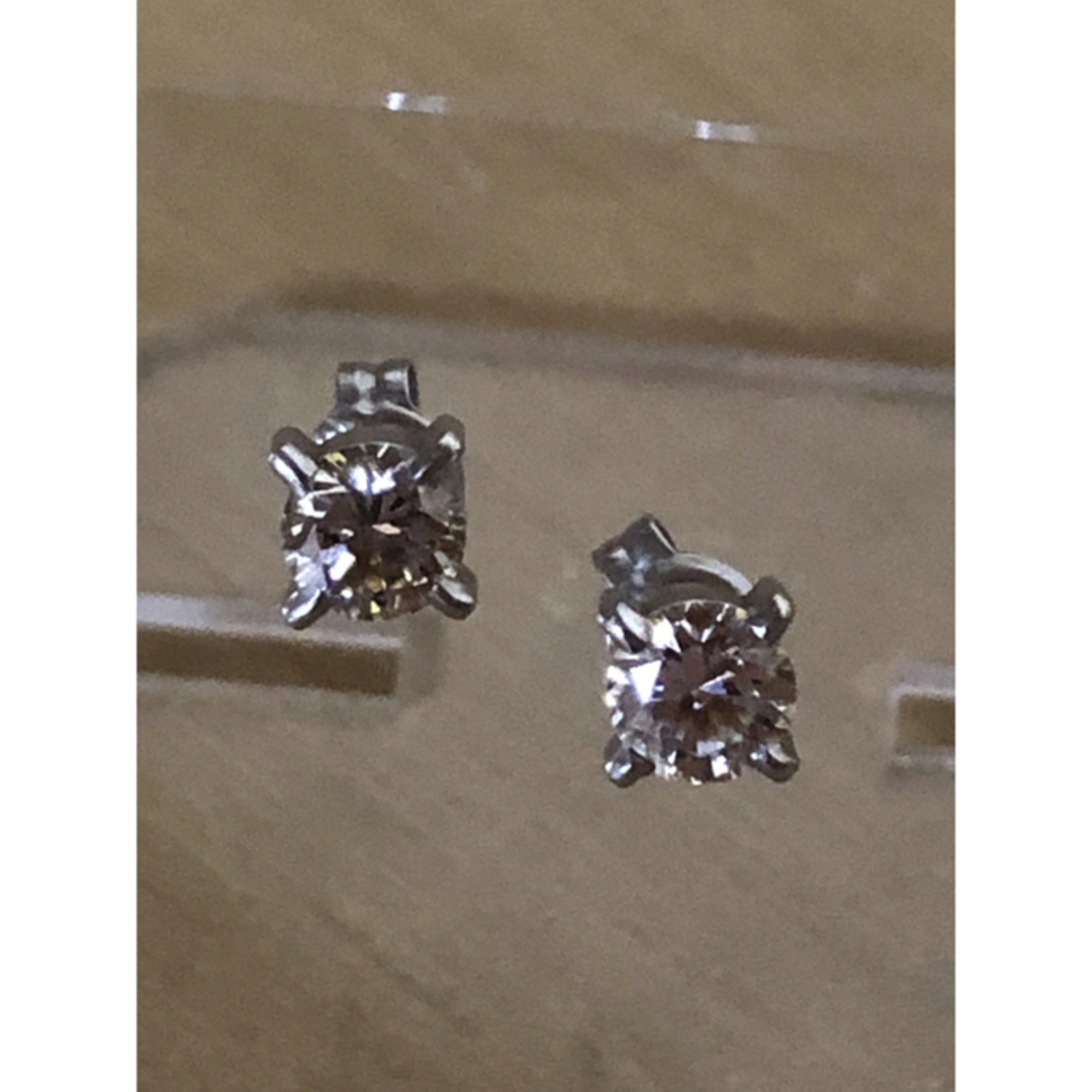 星の砂 pt900  ダイヤモンドイヤリング Total 0.34ct