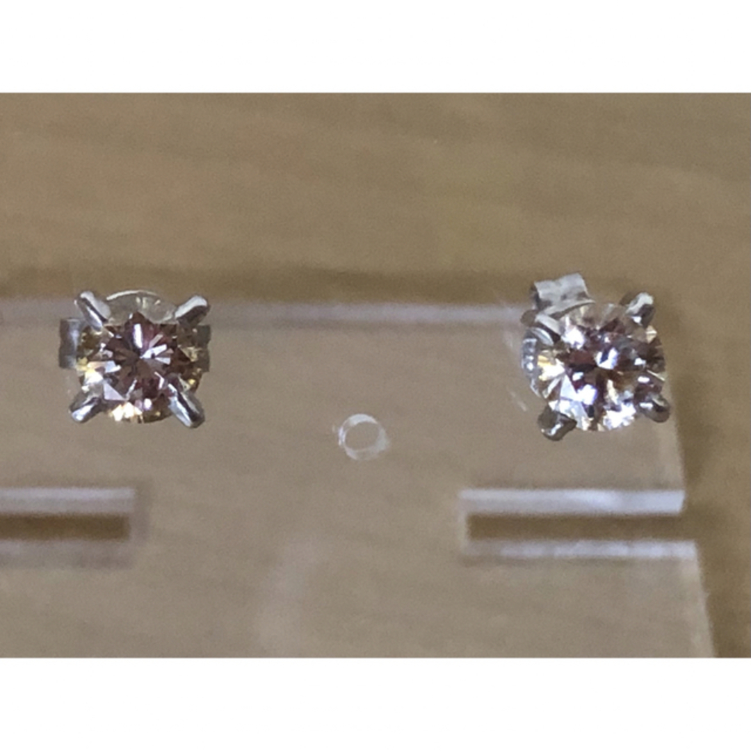 星の砂 pt900  ダイヤモンドイヤリング Total 0.34ct