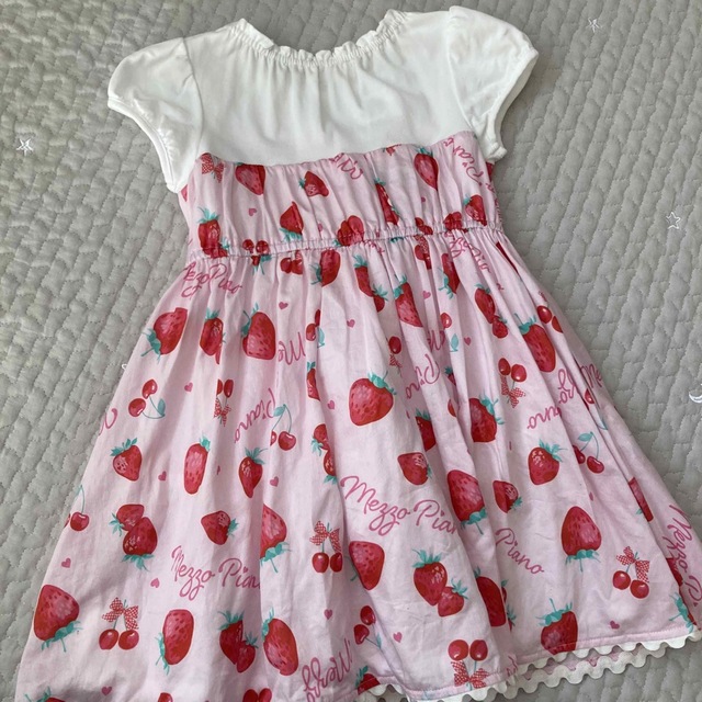 mezzo piano(メゾピアノ)のぽぽ様専用　ワンピース2枚セット キッズ/ベビー/マタニティのキッズ服女の子用(90cm~)(ワンピース)の商品写真