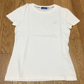 バーバリー(BURBERRY)のホワイトTシャツ バーバリーブルーレーベル(Tシャツ(半袖/袖なし))