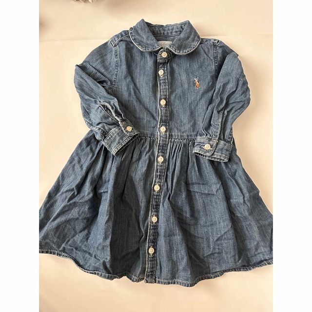 Ralph Lauren(ラルフローレン)のラルフローレン　デニムワンピース キッズ/ベビー/マタニティのベビー服(~85cm)(ワンピース)の商品写真