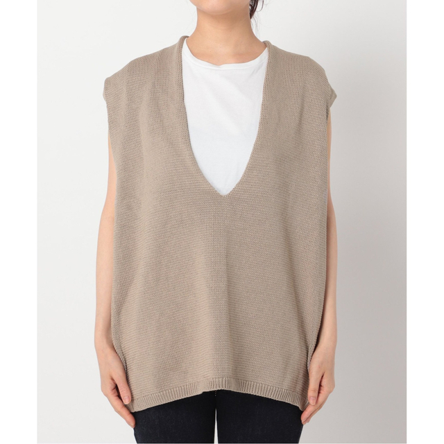 Plage(プラージュ)の★新品★Plage★Italian Yarn Vest Re.★ベージュ★ レディースのトップス(ベスト/ジレ)の商品写真