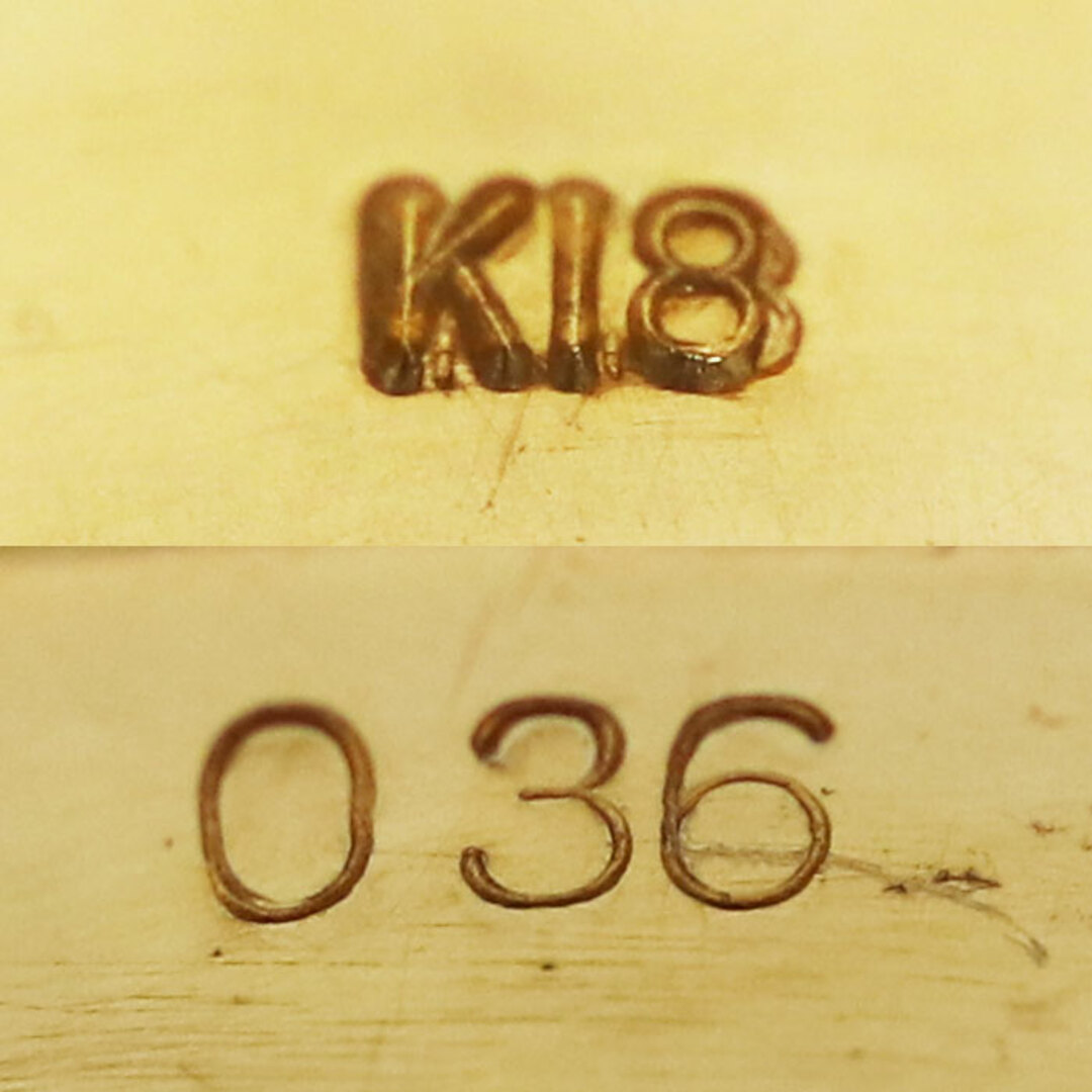 K18YG イエローゴールド リング・指輪 ダイヤモンド0.36ct 18号 12.6g メンズ 4
