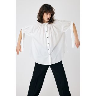 ENFOLD - ENFOLD GATHER-SLEEVE BLOUSE ブラウス エンフォルドの通販 ...