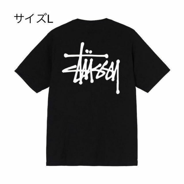 【新品】stussy Tシャツ　サイズL ブラック ベーシック
