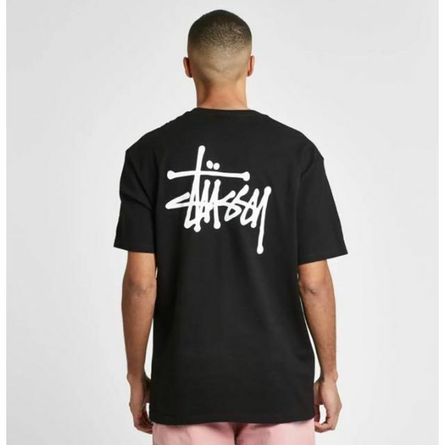 【新品】stussy Tシャツ　サイズL ブラック ベーシック